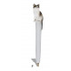 Stylo chat en résine