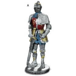 Figurine chevalier avec armure en résine