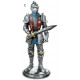Figurine chevalier avec armure en résine