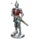 Figurine chevalier avec armure en résine