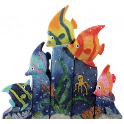 Ensemble de 5 figurines Poissons tropicaux