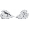 Lot de 2 figurines Ange endormi dans pochette cadeau