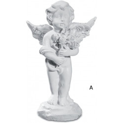 Figurine ange avec rose