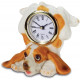 Horloge figurine Chien basset