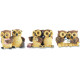 Lot de 3 figurines Hibou 