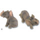 Lot de 2 figurines Eléphant en résine