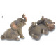 Lot de 2 figurines Eléphant en résine