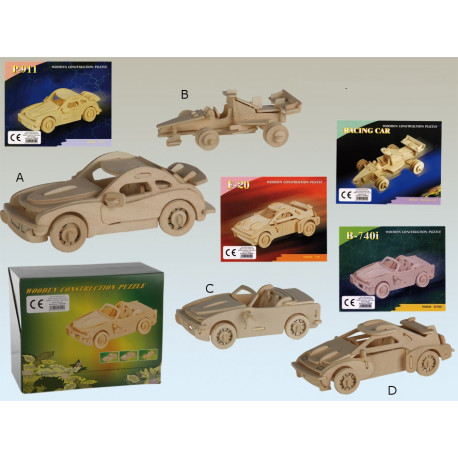 Puzzle en bois 3D Voiture