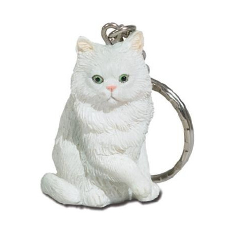 Porte clé figurine Chat en résine