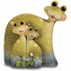 Figurine Famille Grenouilles en résine - 11 cm