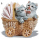 Tirelire Chat - Chaton dans berceau