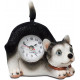 Horloge figurine chien Husky