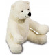 Peluche Ours blanc - 28 cm