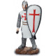 Figurine Chevalier Templier avec masse - 13 cm