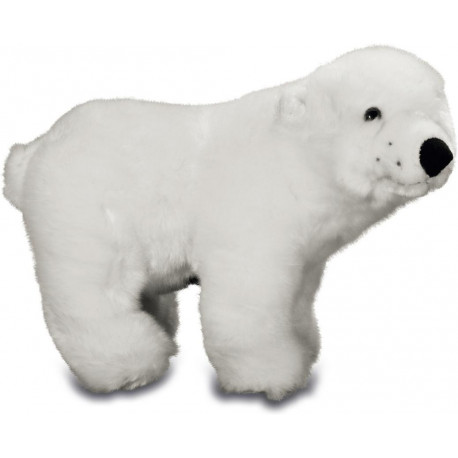 Peluche Ours Polaire marchant - 33 cm