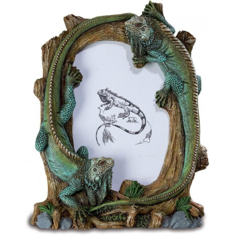 Cadre photo figurine iguane