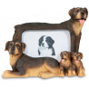 Cadre photo figurine Chien Bernois