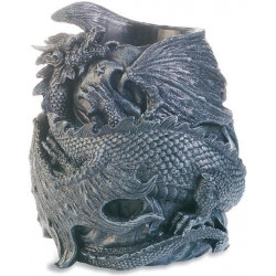Pot à crayon gothique Dragon noir