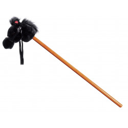 Peluche Cheval Noir Baton sonore