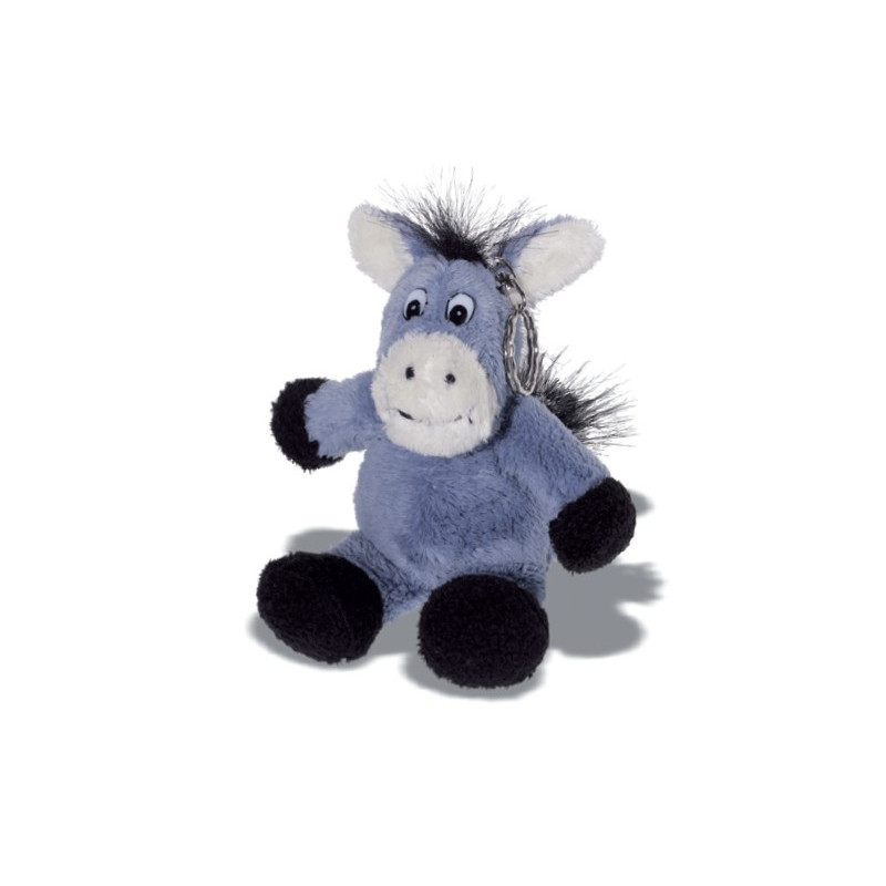 Porte clé Peluche Âne - 14 cm