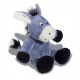 Peluche Ane assis - 25 cm