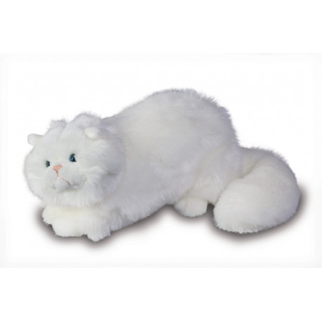 Peluche Chat blanc - 30 cm