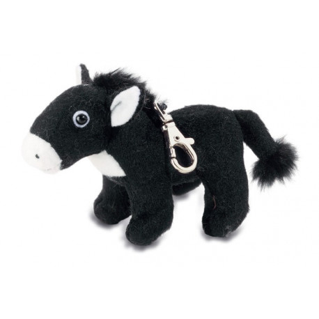 Porte clé Peluche Ane des Pyrénées - 12 cm