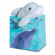 Peluche Dauphin dans pochette cadeau