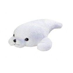 Peluche Phoque blanc dans pochette cadeau