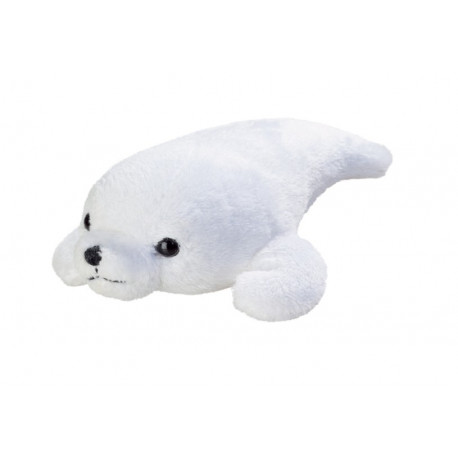 Peluche Phoque blanc dans pochette cadeau