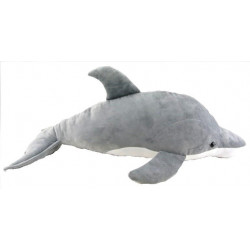 Peluche Dauphin gris - 65 cm