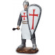 Figurine Chevalier Templier avec masse - 20 cm