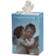 Figurine ange sur boule dans pochette cadeau