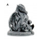 Figurine gothique Dragon avec bébé - 10 cm