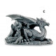 Figurine gothique Dragon avec bébé - 10 cm