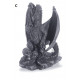 Figurine gothique Dragon noir