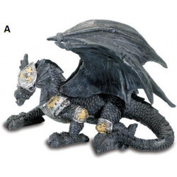 Figurine gothique Dragon Guerrier - 12 cm