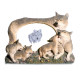 Cadre photo Famille Loups tendresse