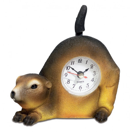 Horloge figurine Marmotte