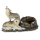 Bougeoir figurine Loup - 20 cm