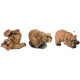 Lot de 3 figurines Ours