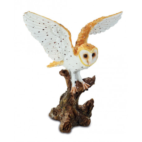 Statuette Hibou envol - 20 cm