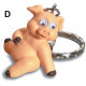 Porte clé Figurine Cochon Rigolo