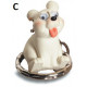 Porte clé figurine chien rigolo Yeux mobiles