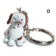 Porte clé figurine chien rigolo Yeux mobiles