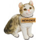 Figurine chat Bienvenue - 17 cm