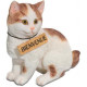 Figurine chat Bienvenue - 17 cm