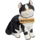 Figurine chat Bienvenue - 17 cm