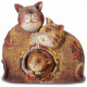 Figurine Famille Chats - 13 cm