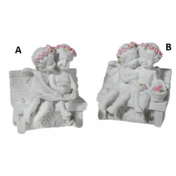 Figurine couple Anges assis